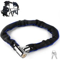 AliExpress NONE 60/65/85/105cm Metal Anti-Theft MTB Road Bike Heavy Duty Safety Lock for Motorcycle Scooter Padlock Bicycle Chain Lock with Key