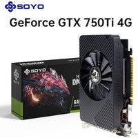 SOYO Geforce GTX 750Ti 4GB Graphics Card GDDR5 Memory GPU 128Bit PCI-E 3.0 VGA DVI Gaming Video Card for Computer Components