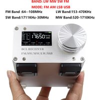 Si4732 BCL Radio Receiver 1.9in LCD Screen (LSB/USB) FM LW MW SW SSB DSP Receiver WiFi Function High Sensitivity Shortwave Radio