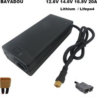 12.6V 20A Lithium Battery Charger 10.8V 11.1V 3S 12V 4S 14.6V Lifepo4 4S 14.8V Li-ion 16.8V 20A UPS System Fast Charger XT60