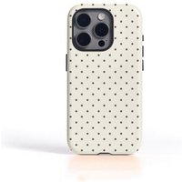 Classic white polka dots Phone Case suitable for iPhone 17 16ProMax 15 14 14 12mini 7Plus XR 2in1 tough glossy case