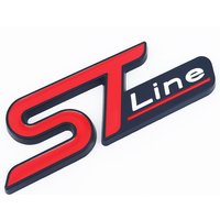 3D Metal ST Line Logo Sticker Front Grill Emblem Rear Trunk Badge Decal For Ford Puma Mondeo Focus Kuga MK3 MK4 Car Accessories