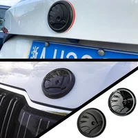 For Skoda ABS Car Front Hood Cover Emblem Sticker for Skoda Rapid Kodiaq Karoq Superb Kamiq Rapid Octavia Spaceback Auto Badge A