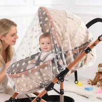 Universal Pram Net Baby Pushchair Cart Insect Shield Net Mesh Safe Infants Protection Mesh Cover Baby Stroller Accessories