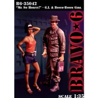 1/35 resin unpainted model set, Vietnam War - American soldiers and Vietnamese girls' unassembled and unpainted GK
