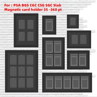 PSA BGS SGC Wall Mount Display Frame Case 1/2/3/4/5/9 Cards holder 35-130pt for pokemon nba Sports MTG PTCG panini Trading Card