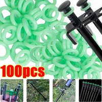 Fluorescent Silicone Tent Nail Ring Luminous O-shaped Fishing Rod Rings Night Light Outdoor Camping Tents Accessories