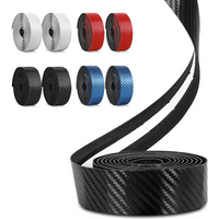 Road Bike Handlebar Tape Carbon Fiber Pattern Non-Slip Shock Absorption Bicycle Bar Tape with 2 End Plugs