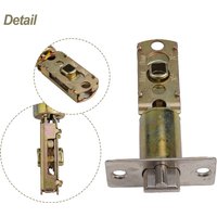 1pc Tubular Latch Toilet Lock Core 304 Stainless Steel Flat Mortice Door Tubular Latch Internal Bolt Facility Hardware