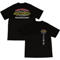 AliExpress 2025 Summer New retro Kawasaki letter graphic printed cotton T-shirt outdoor loose short-sleeved men's and women's sport top