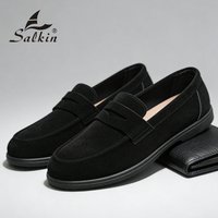 New 2026 Classics Suede Men's Shoes Slip On Loafers Preppy Soft Breathable Flats Non Slip Daily Fashion Casual Outdoor Sneakers