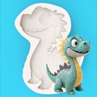 A Must-Have Silicone Mold for Dinosaur-Themed Desserts. Cute Little Dinosaur-Shaped Chocolate Fondant Making Mold