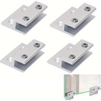 4/6/8PCS Glass Clamp Holder Shelf Clip Aluminum Bracket Support for 6mm 8mm 10mm Thickness Board h-shaped Glass Clamps