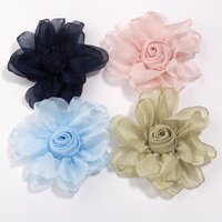 Akcesoria z kwiatów z tkaniny w kształcie róży, 10 cm, uniwersalna damska korsarzka do klipsów, klapy marynarki, ubrań, torebek, broszki, DIY, klamra do korsarzek.