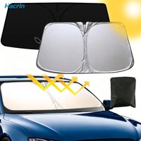 Car Windshield Sun Shade Foldable Car Sunshade with UV Block Auto Windshield Cover Blackout Car Front Window Protection Sunshade