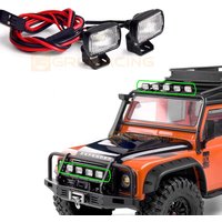 Grc 15mm Square Led Lights Spotlight Searchlight Taillight For 1/10 Rc Car Trx4 Defender Bronco Trx6 Axial Scx10 D90 D110 G157nw