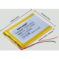 3.7V 4000mAh 505085 Rechargeable Lithium Li-ion Polymer Battery for DVR GPS Mp3 Mp4 Cell Phone Tablet PC