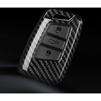 ABS Carbon Fiber Car Key Case Cover Bag For VW Volkseagen Passat B8 Magotan For Skoda Superb A7 Kodiaq Seat Shell Fob