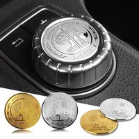 3D Aluminum Car One-touch Start Cover Ignition Device Button Decoration Sticker For Mercedes Benz AFFALTERBACH AMG Badge Emblem