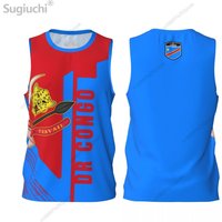 Custom Name Number Democratic Republic Of DR Congo 3D Flag Sports T-shirts Men Clothing For Basketball Running Fitness T shirt