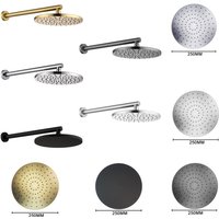 High Pressure Shower Head 10Inch Rain Showerhead G1/2 Adjustable Bathroom Shower Head Spray Showerhead Polished Chrome Bath Rain