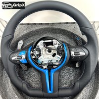 Carbon Fiber Steering Wheel for BMW F30 F10 F31 F20 E90 Adopts Genuine Carbon Fiber and Sports Steering Car Accessories//M Blue image 4