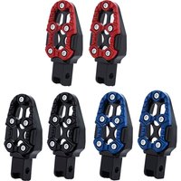 1 Pair Universal Aluminum Alloy Foot Pedals Angle Adjustable for Motorcycle Scooter ATV E-Bike Foot Rests Foot Pegs