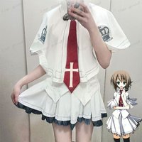 Subarashiki Hibi Cosplay Costume, Wonderful Everyday White Girl Dress, School Student Anime Style, Non-continuous Existence