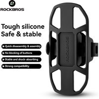 ROCKBROS Mobile Phone Holder Silicone Quick Release Navigation Bracket Road Bike Bicycle Driving Mobile Phone Holder
