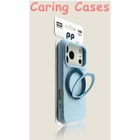 For iPhone 17 Pro Max Case Red Wave Pattern 360 Rotating Magnetic Stand Fourcorner Anti-drop Cover with iphone 16 15 14 13 12 11