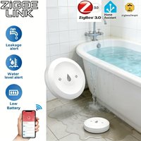 Zigbee Water Leak Sensor Smart Flood Detector App Remote Monitor Smart Life Home Assistant Kitchen Bathroom Security Alarm