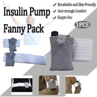 Adjustable Diabetic Insulin Pump Strap Elastic Style Convenient Velcro Unisex Adult Children's Insulin Pump Case