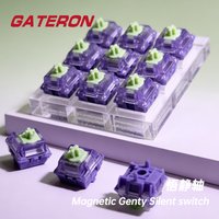Gateron Magnetic Genty Silent switch, Linear, Freely setting pre-travel, Hall Sensor Effect for Magnetic Keyboard Gaming Office