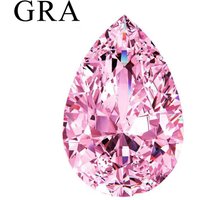 Real Pink VVS1 D Color Moissanite Loose Stones 0.5ct-5ct Gemstone Pass Diamond Tester with GRA Certificate for DIY Fine Jewelry