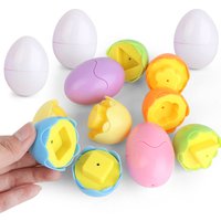 Mini Eggs Color Shape, Pair Smart Egg Toys Recognition Sorter Puzzle Game Education Learning For Toddlers Boys Girls Gifts