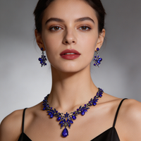 Fashion Necklace for Women Choker Necklace and Earring Jewelry Set Prom Birthday Bridal Wedding Necklace Set Gifts