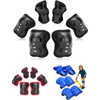 AliExpress NONE 6PCS Kids Protective Gear Set for 3-15 Years, Knee Elbow Pads & Wrist Guards for Skateboard Cycling Skating Scooter