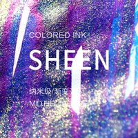 6 Colors Nano-grade 5/15ml Sheen Fountain Pen Ink Gradient Color Changing Ink for Calligraphy Office School Supplies Stationery