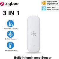 ZigBee Smart Pir Bewegungssensor-Detektor mit Temperatur- und Feuchtigkeitssensor, Sicherheits-Einbrecher, funktioniert mit Home Assistant