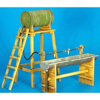 1: 35 Die Casting Resin Model Assembly Kit, GK, Resin Water Pipe and Tank Props, Unpainted, Need To Be Assembled