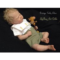 NPK 20'' Unfinished Unpainted Teddy DIY Parts Fresh Color with Cloth Body Doll Kit