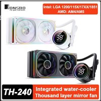JONSBO TH-240 CPU Water Cooler Cold head digital display Integrated Water-cooled Radiator LGA1700 1851 1200 115X AM4 AM5