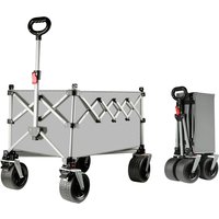 Heavy Duty Large Capacity Beach Wagon Outdoor Camping Wagon Cart with Big All-Terrain Wheels Portable Picnic Camping Equipment