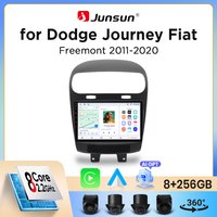 Junsun Bezprzewodowe Radio Samochodowe CarPlay Android Auto do Fiat Freemont / Dodge Journey (JC49) 2008-2016 Wbudowany Wentylator Chłodzący Android GPS Nawigacja Odtwarzacz Multimedialny WiFi DSP RDS