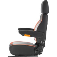 SucceBuy Universal Forklift Seat with Adjustable Back Armrest Headrest&Safety Belt Secure Tractor Seat for Skid Loader Bulldozer