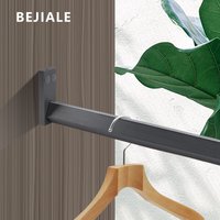 Square Wardrobe Hanging Rod Cabinet Top Loading Side Loading Through Rod Cabinet Anti-slip Silent Horizontal Rod Fixed Seat