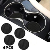 Universal Car Cup Holder Anti-Slip Mats - Silicone Insert Pads for Vehicle Console Cup Holders, Prevent Spills and Secure Drinks