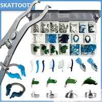 Dental Sectional Contoured Matrix System Matrix Bands Dental Tulwar Wedges Metal Matrices Clamping Ring Pliers Dentist Tools