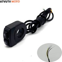 AliExpress ATVUTV MOTO 4 Wire Electric Bicycle Headlight Waterproof Switch With Horn For Electric Bike Motorbike Lamp And Horn Button Citycoco
