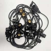 10M Cable LED String Commercial Grade Waterproof with E27 Sockets For Outdoor Holiday Garland Wedding Lighting Garden Decor